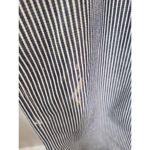 60s 70s Toughskins Railroad Stripe 36x34 Union Made Workwear Overalls - Picture 3 of 6